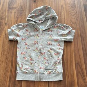 Old Navy Kids Floral Zip-Up Hoodie - Gray